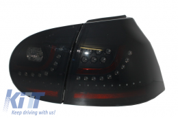 Led Hátsó lámpák Volkswagen Golf V 5 Balkormányos (2004-2009) sötétített extrém fekete Look városi stílus-image-6021617