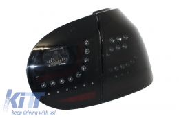 Led Hátsó lámpák Volkswagen Golf V 5 Balkormányos (2004-2009) sötétített extrém fekete Look városi stílus-image-6021619