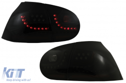 image-44-
LED hátsó lámpák VW Golf 5 (2004-2009) modellekhez, füst/extrémfekete, dinamikus futófényes irányjelzőkkel, balkormányos