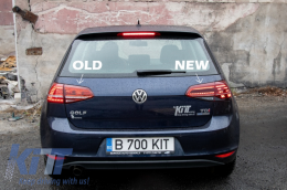 LED Hátsó lámpák VW Golf 7 & 7.5 VII (2012-2019) Facelift Retrofit G7.5 kinézet dinamikus, sorozatos irányjelző lámpák sötét Cseresznyepiros-image-6043345