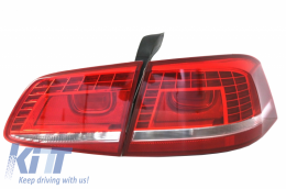 LED Hátsó lámpák VW Passat 3C B7 Facelift Sedan (2010-2014) piros fehér-image-6030891