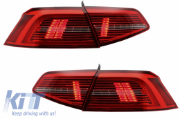 LED Hátsó lámpák VW Passat B8 3G (2015-2019) Limousine Matrix R vonal dinamikus, sorozatos irányjelző fénnyel-image-6042537