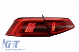 LED Hátsó lámpák VW Passat B8 3G (2015-2019) Limousine Matrix R vonal dinamikus, sorozatos irányjelző fénnyel-image-6042538