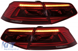 LED hátsó lámpák VW Passat B8 3G (2015-2019) limuzin modellekhez, dinamikus irányjelzők, B8.5 dizájn-image-6089592