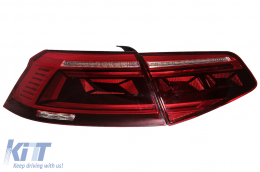 LED hátsó lámpák VW Passat B8 3G (2015-2019) limuzin modellekhez, dinamikus irányjelzők, B8.5 dizájn-image-6089601