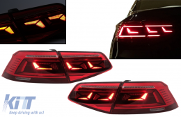 LED hátsó lámpák VW Passat B8 3G (2015-2019) limuzin modellekhez, dinamikus irányjelzők, B8.5 dizájn-image-6089702
