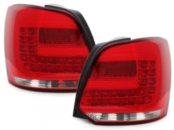 LED Hátsó lámpák VW Polo 6R (2009-2014) Piros/Áttetsző-image-62279