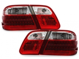 LED Hátsó lámpák  Mercedes Benz E-osztály W210 95-02 Piros/kristály-image-61391