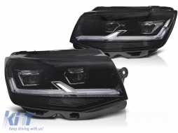 LED HEADLIGHTS BLACK DRL fits VW T6 15-19 - TTHV6030091