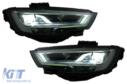 LED Headlights suitable for Audi A3 8V Facelift (2016-2019) Upgrade for Xenon - HLAUA38VLED
