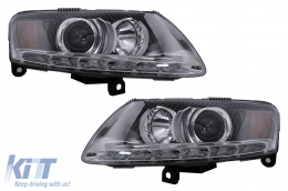 LED Headlights suitable for Audi A6 4F C6 (2008-2011) Facelift Design - HLAUA64F2LED
