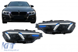 LED Headlights suitable for BMW 3 Series F30 F31 Sedan Touring (10.2011-05.2015) Upgrade to G20 2024 Design - HLBMF30NLH