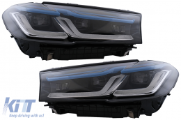 LED Headlights suitable for BMW 5 Series G30 Sedan G31 Touring (2017-2019) LCI Design - HLBMG30NL
