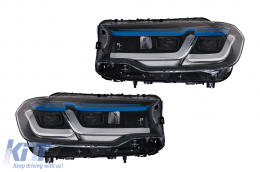 LED Headlights suitable for BMW 5 Series G30 Sedan G31 Touring (2017-2019) LCI Design - HLBMG30NFL