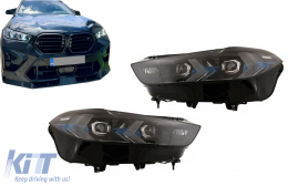 LED Headlights suitable for BMW X5 G05 X6 G06 (2019-2022) upgrade from Laser to 2024 LCI Design