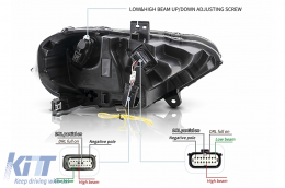 LED Headlights suitable for Ford Mustang VI Facelift (2018-2023) Black Dynamic Turning Lights-image-6107482