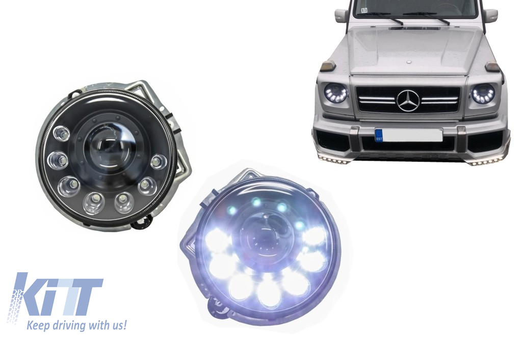 Mercedes-Benz G-Class W460 W461 W463 Turn signal light guards copy with clips