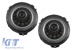 image-0-LED Headlights suitable for Mercedes G-Class W463 (2005-2017) Bi-Xenon M-Look Dynamic Sequential Signal