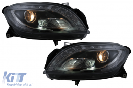 LED Headlights suitable for Mercedes M-Class W166 (2012-2015) Black