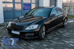 LED Headlights suitable for Mercedes S-Class W221 (2005-2009) Facelift Look LHD-image-6075009