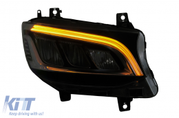 LED Headlights suitable for Mercedes Sprinter III 907 910 (2019-2027) for Halogen-image-6211487