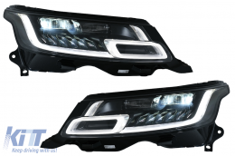 LED Headlights suitable for Range Rover Sport L494 (2013-2017) with Dynamic Signal Conversion to 2018-up Model Matrix Look-image-6067084