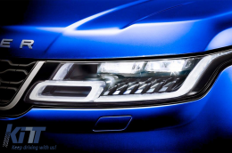 LED Headlights suitable for Range Rover Sport L494 (2013-2017) with Dynamic Signal Conversion to 2018-up Model Matrix Look-image-6067087