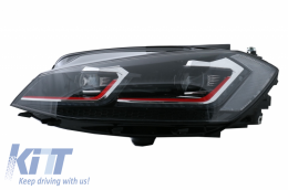 LED Headlights suitable for VW Golf 7.5 VII (2017-Up) GTI Look with Sequential Dynamic Turning Lights-image-6042139