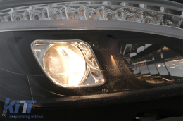 LED Headlights Tube Light suitable for Mercedes C-Class W204 S204 (2007-2010) Black with Sequential Dynamic Turning Lights-image-6078544
