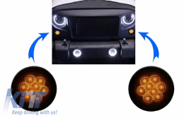 LED irányjelző rács Jeep Wrangler JK (2007-2016) borostyán-image-6045924