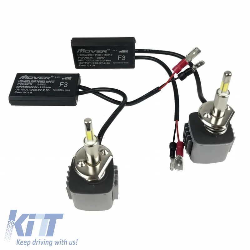 Led Kit H1 F3 Samsung 24Volt 26watt 2600lm 6500k 2pcs