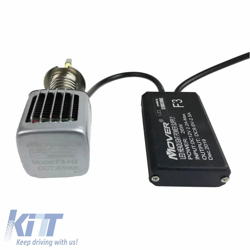 Led Kit H3 F3 Samsung 12Volt 26watt 2600lm 6500k 2pcs