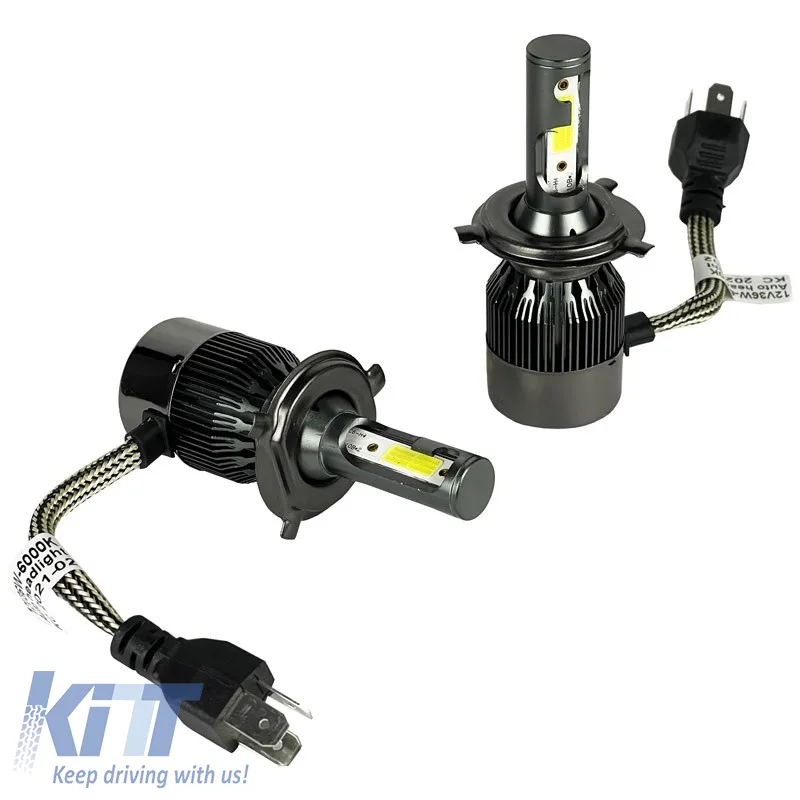 Led Kit H4 C12 12/24Volt 36watt 5500lm 6000k 2pcs