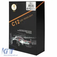 Led Kit H4 C12 12/24Volt 36watt 5500lm 6000k 2pcs-image-6302793