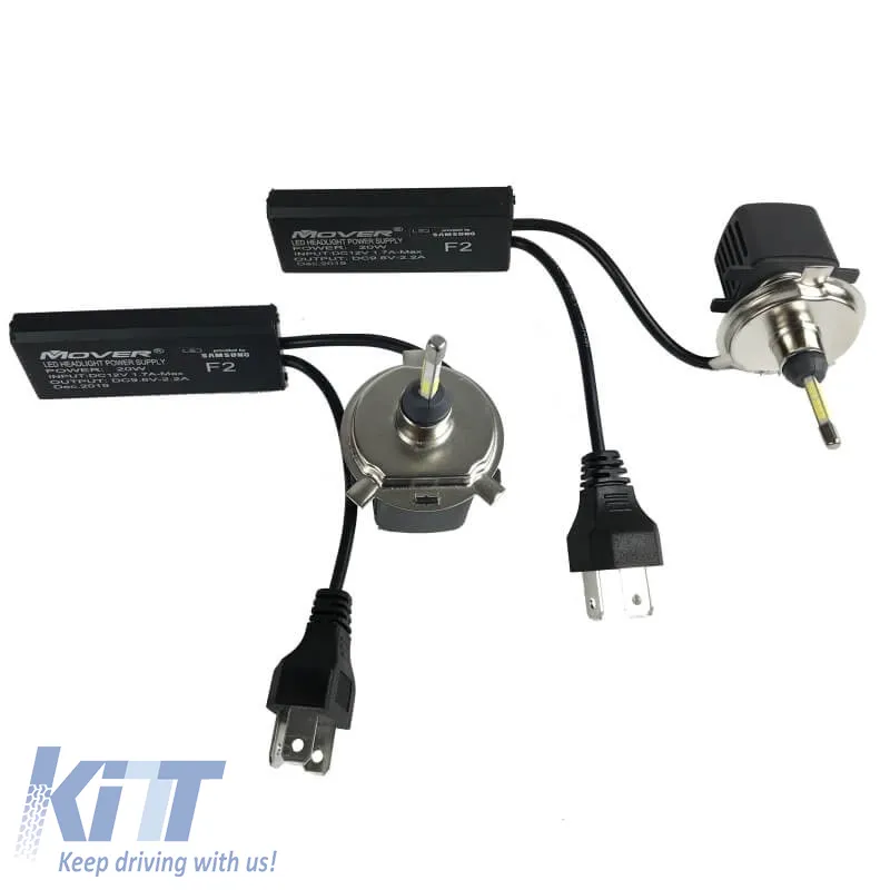 Led Kit H4 F2 Samsung 12Volt 20watt 2000lm 6500k 2pcs