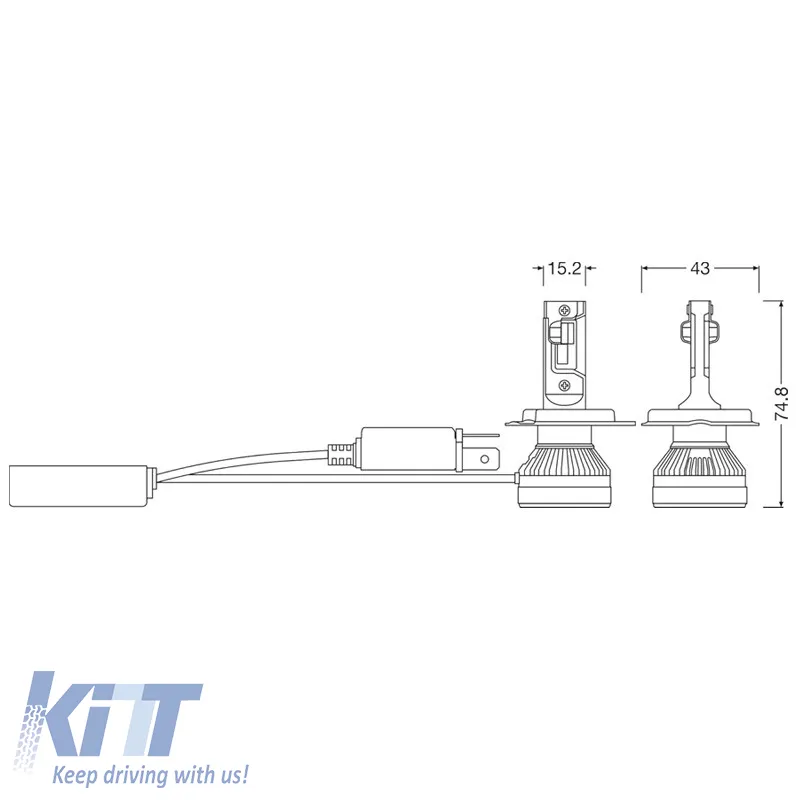 Led Kit H4 Osram Canbus 12volt 45/45watt Ledriving HL Allseason 2 In 1 60000k-2700k 64193DWALL-2HB 2 Pcs