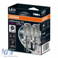 Led Kit H4/H19 Osram LEDriving HL Easy Gen2 12volt 25watt 1850/1500 lm 6500k 2pcs-image-6318215