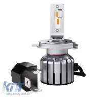 Led Kit H4/R2/H19 Osram 12Volt 14/14Watt LEDriving HL Vintage 2700k 64193DWVNT-2MB 2 pcs-image-6312649