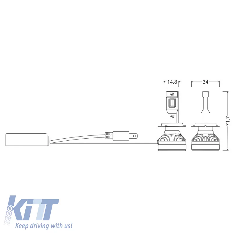 Led Kit H7 Osram Canbus 12volt 45watt Ledriving HL Allseason 2 In 1 60000k-2700k 64210DWALL-2HB 2 Pcs