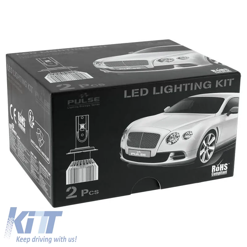 Led Kit H7 Pulse 12Volt 17.65watt 2900lm 6500k 2pcs