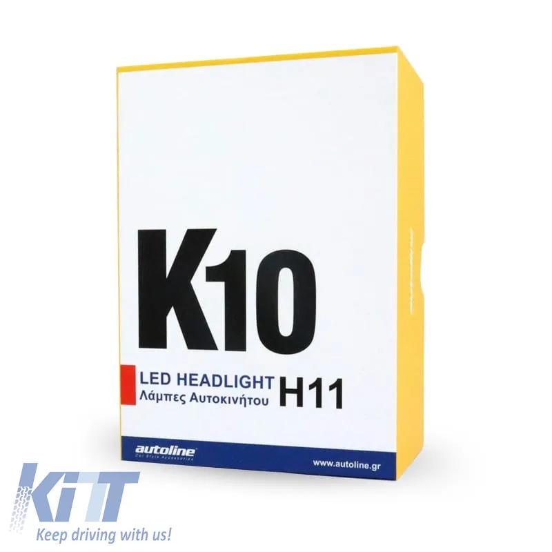 Led Kit Led H11 12volt 36watt 3500lm 6500k K10 2 pcs