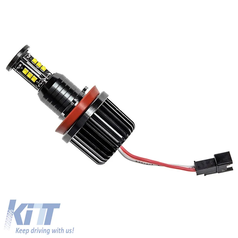 Led Kit suitable for Angel Eyes BMW 3 E90 / E92 / 5 E60 / X5 E70 / X6 E71 H8 120watt Canbus White Color 2pcs