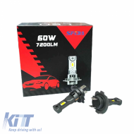 Led Kit suitable for H7 12volt 60watt 7200lm 2 pcs