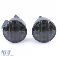 LED-Klarglas-Frontblinker Parklicht in Schwarzrauch geeignet für Jeep Wrangler JK ab 07-image-6202074