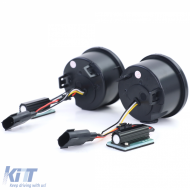 LED-Klarglas-Frontblinker Parklicht in Schwarzrauch geeignet für Jeep Wrangler JK ab 07-image-6202077