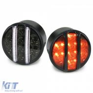 LED-Klarglas-Frontblinker Parklicht in Schwarzrauch geeignet für Jeep Wrangler JK ab 07-image-6202078