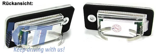 LED license plate light white 6000K for Audi A3 8P A4 B6 A6 4F Q7 TDL
