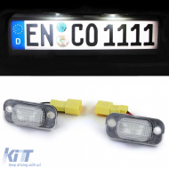 LED license plate light White 6000K for VW Golf 2 83-92 Jetta 2 84-92