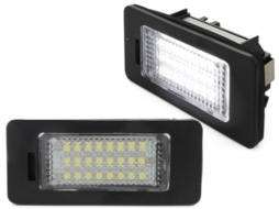 LED License Plate Lights suitable for AUDI A1 8X, A3 8V, A4/S4 8K, A5/S5 8T, A6 4G/C7, A7 4G/C7, TT 8J, Q3, Q5 - LPLAU11