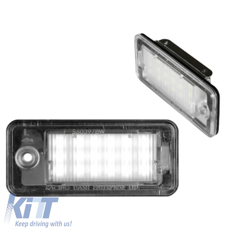 Led License Plate Lights suitable for Audi A3 8P / A4 B6 B7 / A6 C6 / Q7 4L Canbus 2 Pcs